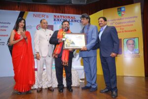 Dr. Rajib Kumar Panda with Actor Mukesh Khanna